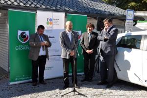 Otvoritev štirih novih polnilnih postaj za električna vozila v Grosupljem 14